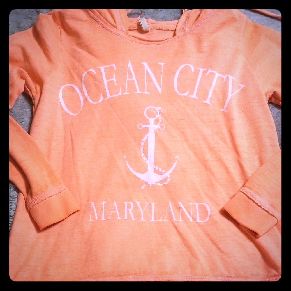 Orange Ocean City Hoodie